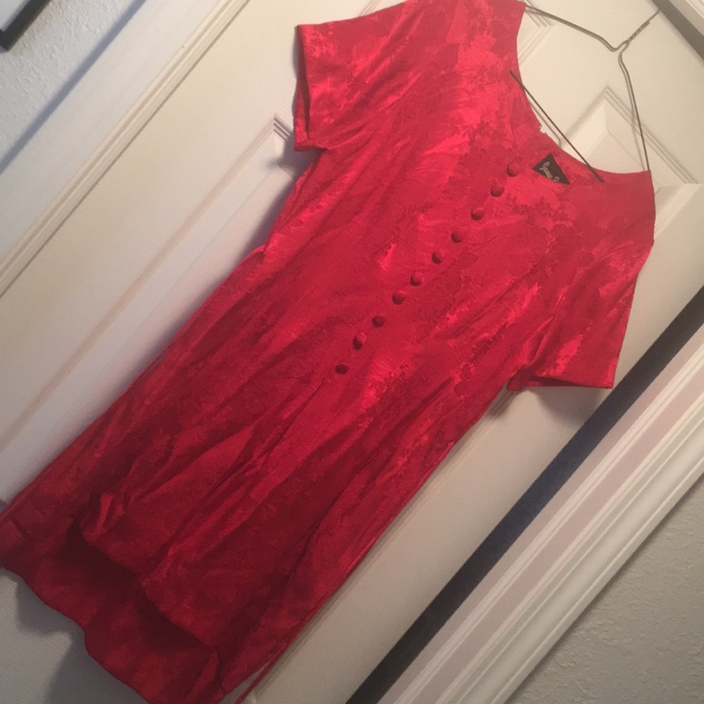 Red Dress..Very Slightly Worn...Always Dry Cleaned